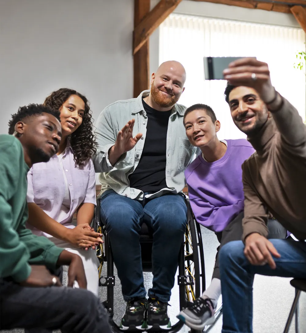 NDIS participants making friends during social and community participation activities