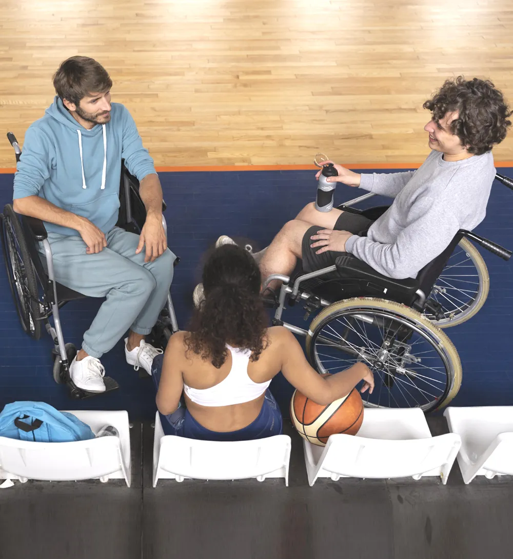 NDIS day program participants learning skills in a fun, centre-based activity