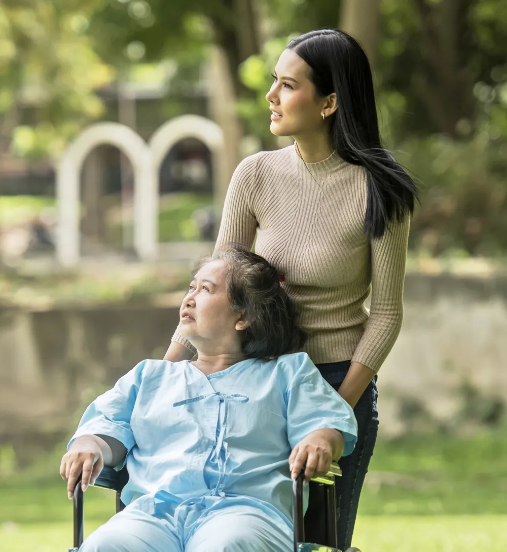 Qualified NDIS registered nurse providing dignified support to senior participant