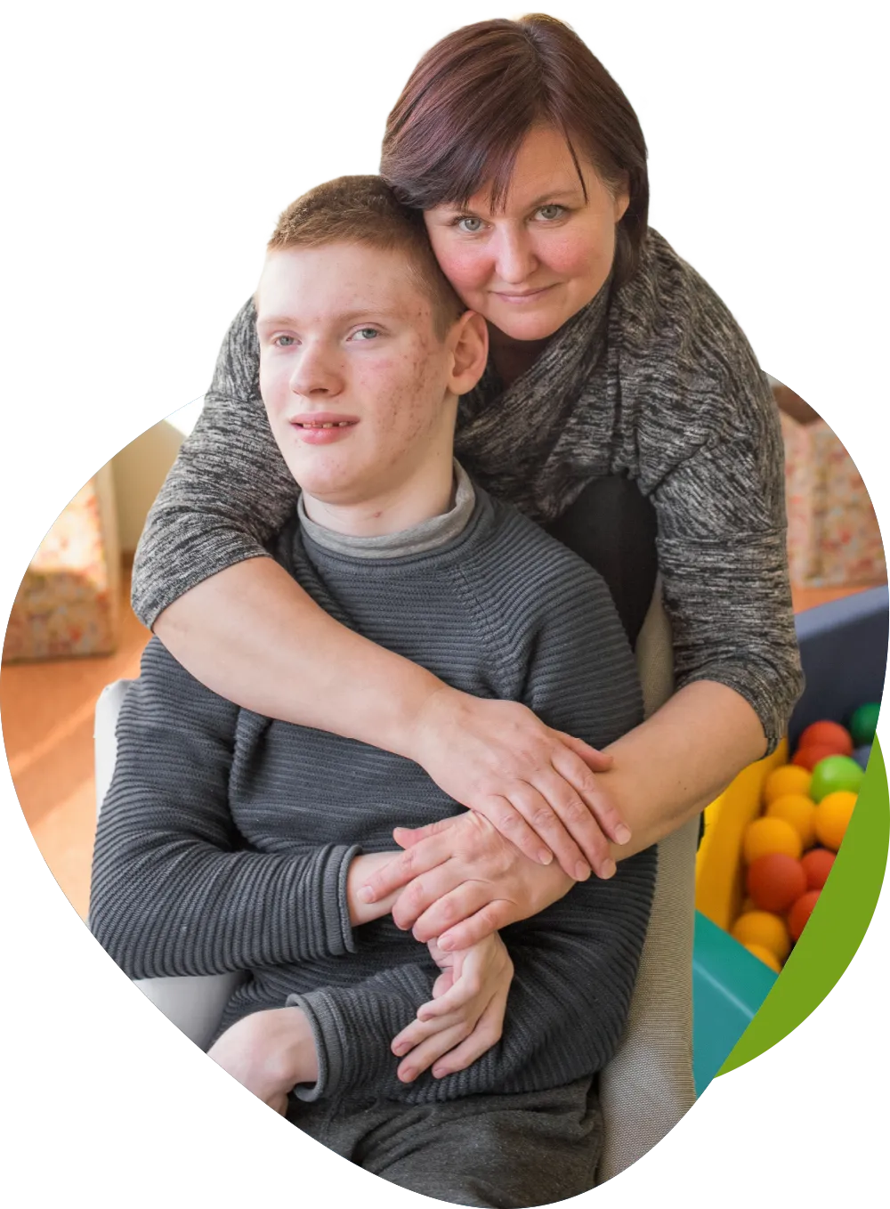 Dedicated support worker providing personalised NDIS care to participant in a safe home environment